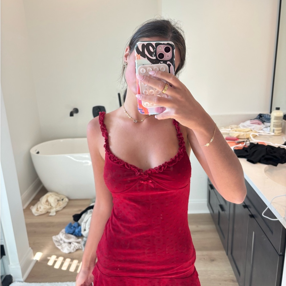 Motel Rocks Red Mini Dress